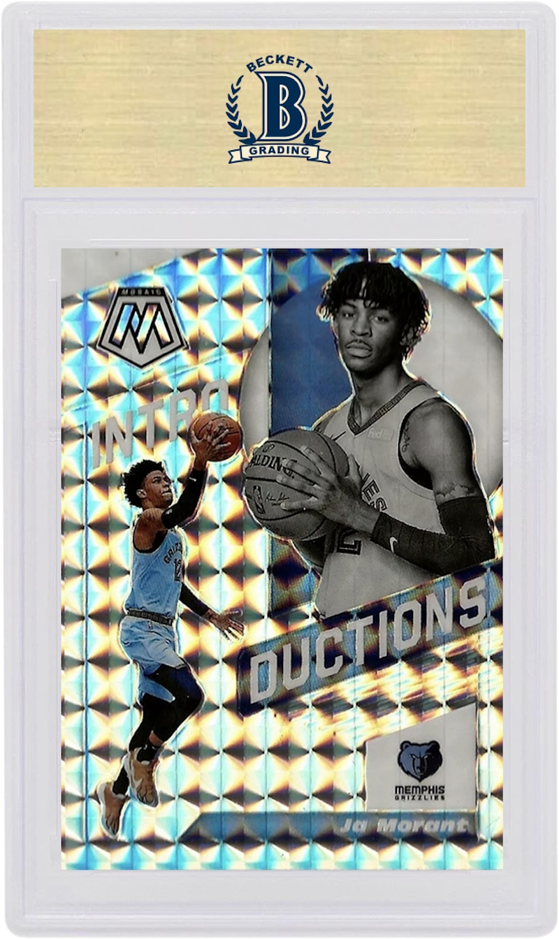 Ja Morant 2019 Panini Mosaic Introductions Rookie Mosaic #7 (PSA or BGS Graded)