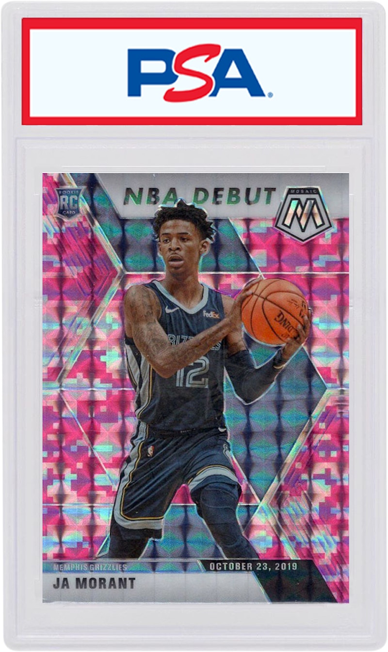 Ja Morant 2019 Panini Mosaic NBA Debut Rookie Camo Pink #274 (PSA or BGS Graded)