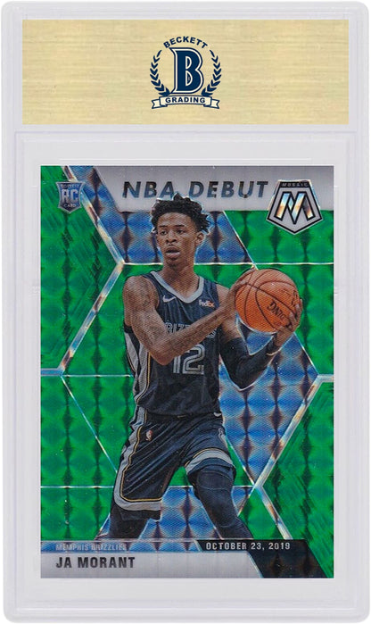 Ja Morant 2019 Panini Mosaic NBA Debut Rookie Green #274 (PSA or BGS Graded)