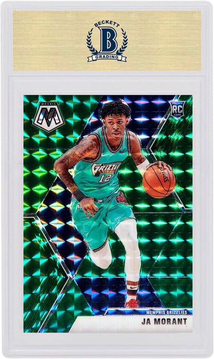 Ja Morant 2019 Panini Mosaic Rookie Green #219 (PSA or BGS Graded)