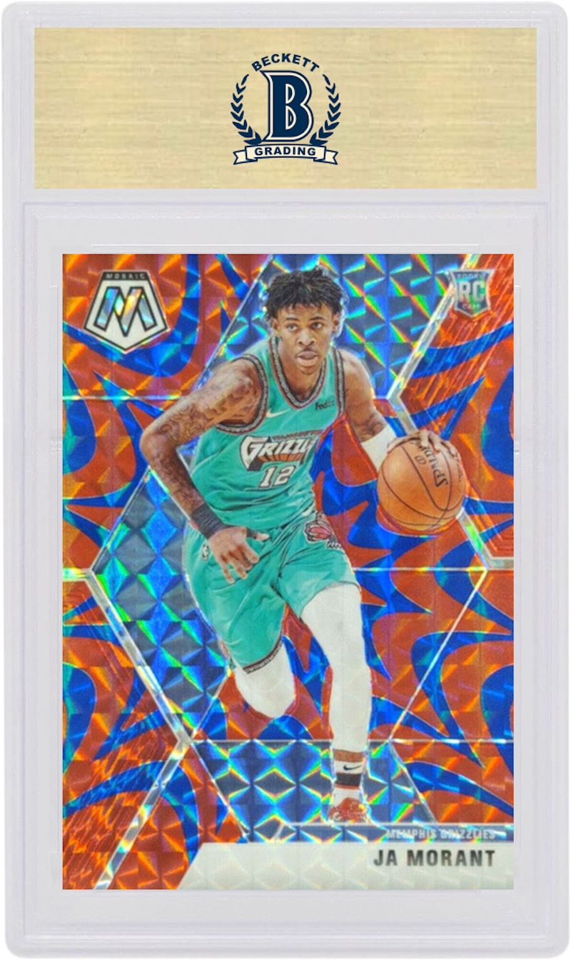 Ja Morant 2019 Panini Mosaic Rookie Reactive Blue #219 (PSA or BGS Graded)