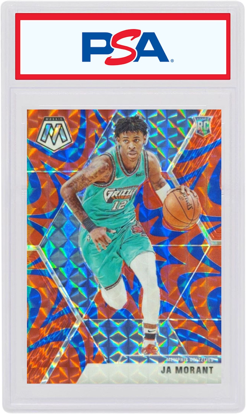 Ja Morant 2019 Panini Mosaic Rookie Reactive Blue #219 (PSA or BGS Graded)