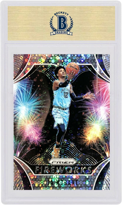 Ja Morant 2019 Panini Prizm Fireworks Rookie Fast Break #28 (PSA or BGS Graded)