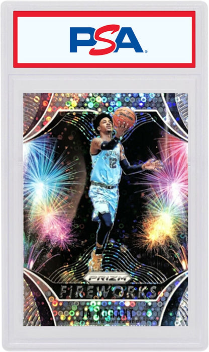 Ja Morant 2019 Panini Prizm Fireworks Rookie Fast Break #28 (PSA or BGS Graded)