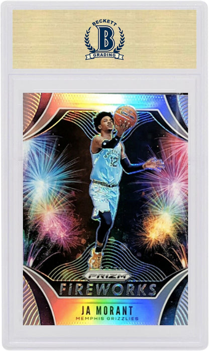 Ja Morant 2019 Panini Prizm Fireworks Rookie Silver #28 (PSA or BGS Graded)