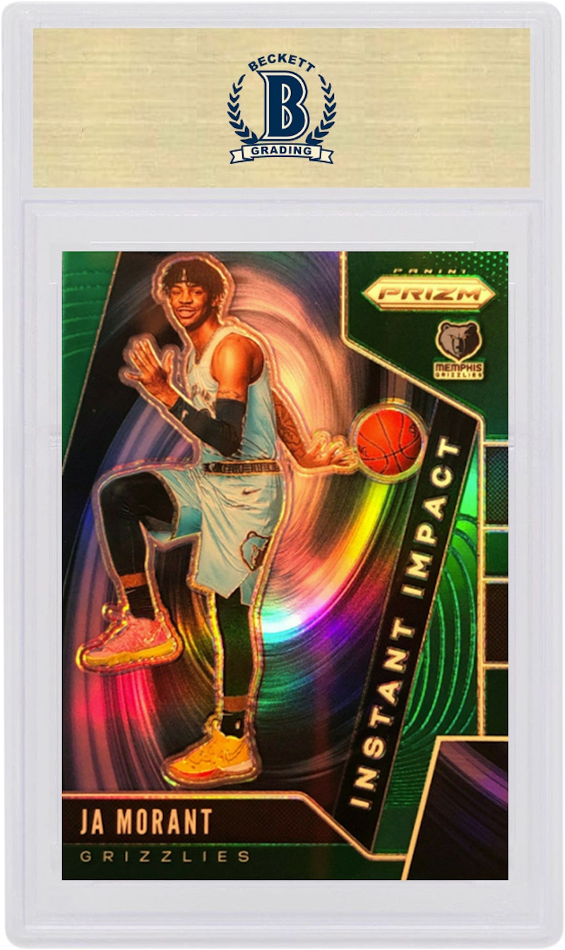 Ja Morant 2019 Panini Prizm Instant Impact Rookie Green #12 (PSA or BGS Graded)