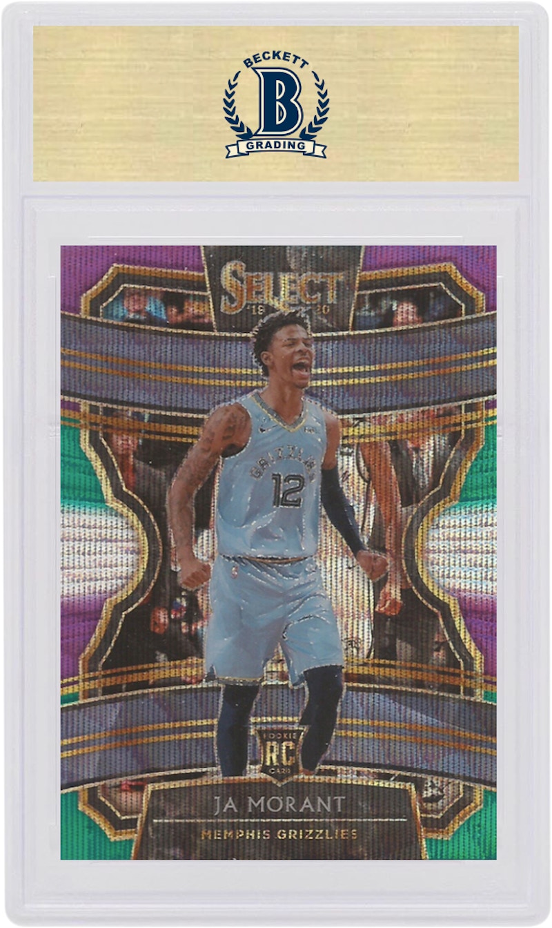 Ja Morant 2019 Panini Select Rookie Tri-Color #72 (PSA or BGS Graded)