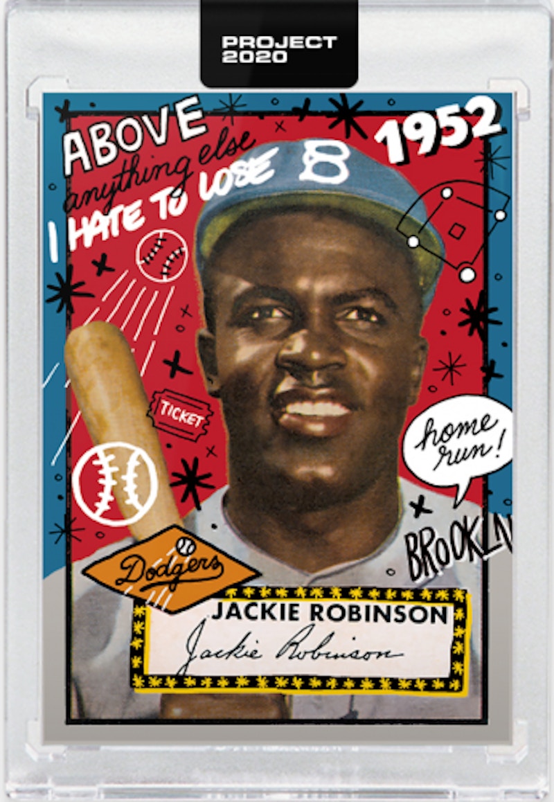 Jackie Robinson 1952 Topps Project 2020 Sophia Chang Artist Proof /20 #31