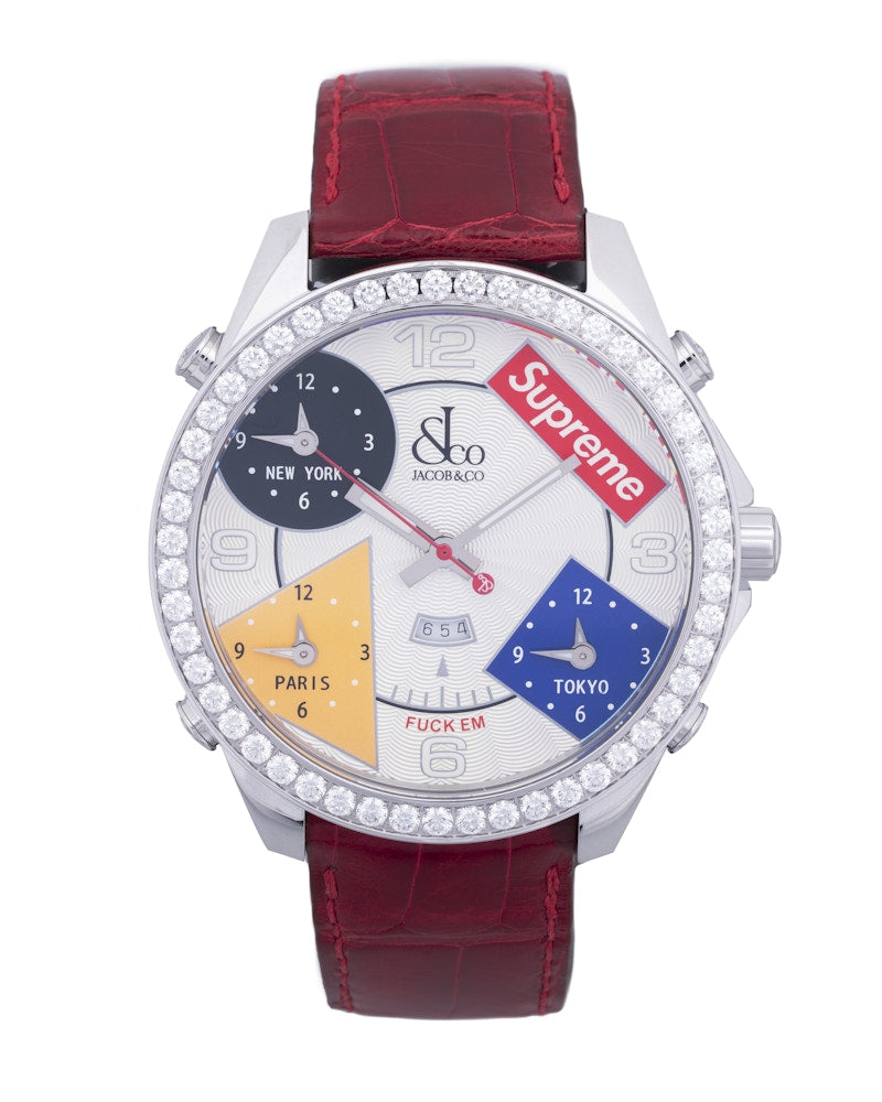 Jacob & Co. x Supreme Time Zone 40mm