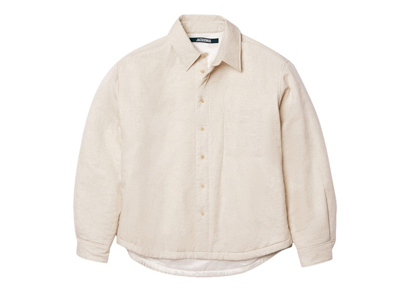Jacquemus La Chemise Boulanger Puffed Overshirt Light Beige
