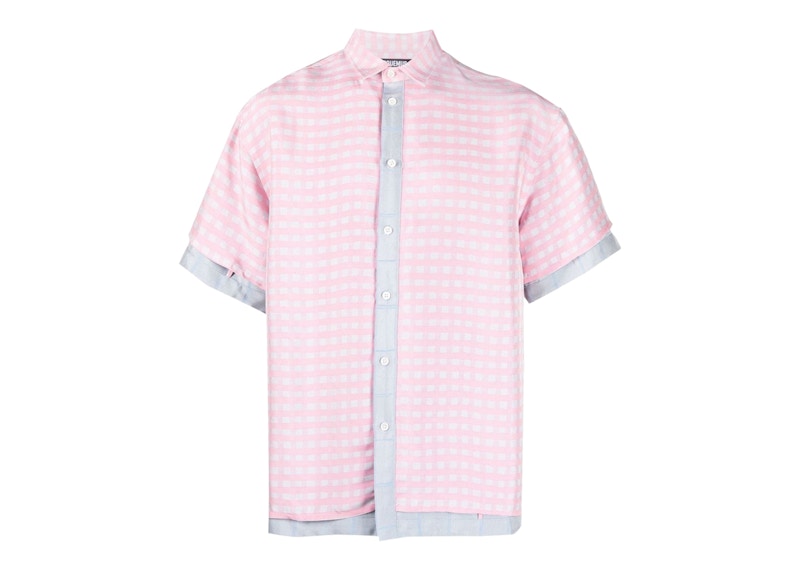 Jacquemus La Chemise Melancia Shirt Pink Checks