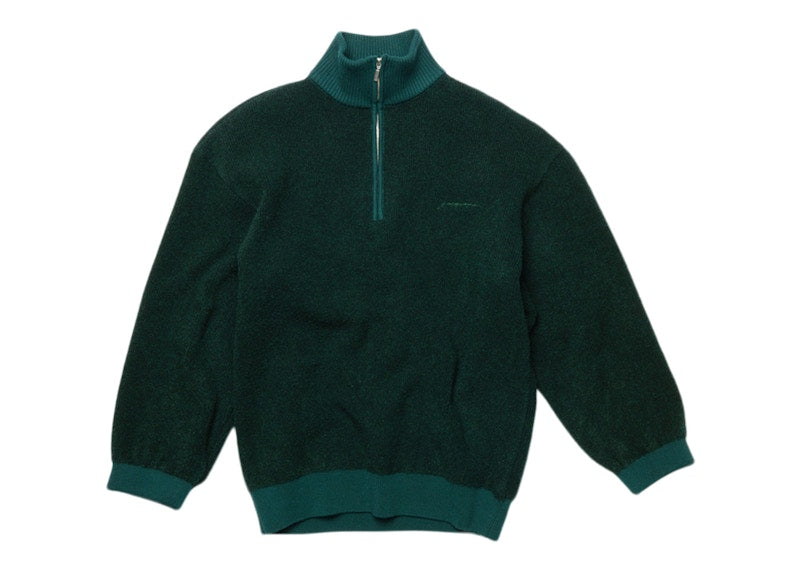 Jacquemus La Maille Berger Zip Collar Sweater Dark Green