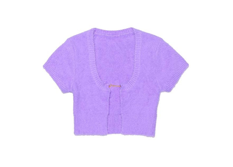 Jacquemus La Maille Neve Top Purple