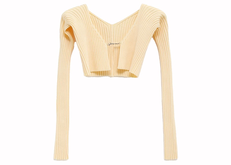 Jacquemus La Maille Pralu Cardigan Light Yellow