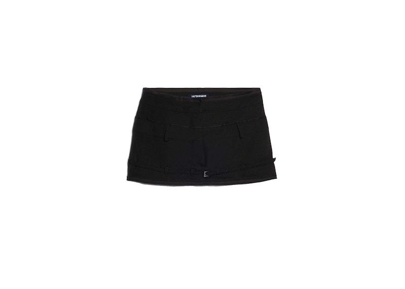 Jacquemus La Mini Jupe Caraco Skirt Black