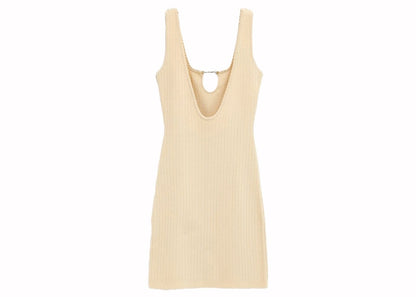 Jacquemus La Mini Robe Sierra Dress 115 Light Ivory