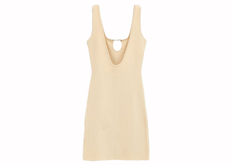 Jacquemus La Mini Robe Sierra Dress 115 Light Ivory