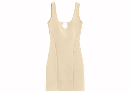 Jacquemus La Mini Robe Sierra Dress 115 Light Ivory