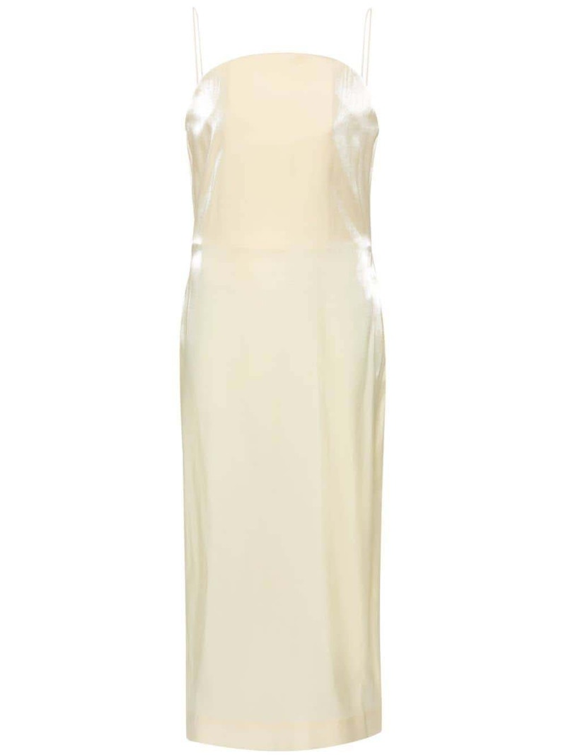 Jacquemus La Robe Carino Midi Dress Pale Yellow