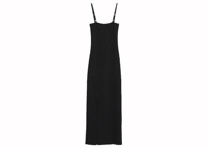 Jacquemus La Robe Sierra Bretelles Dress 990 Black