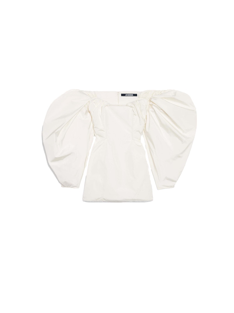 Jacquemus La Robe Taffetas Dress Off-White