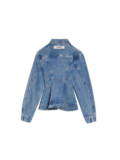 Jacquemus La Veste De Nimes Caraco Jacket Light Blue/Tabac