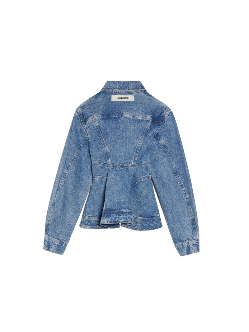 Jacquemus La Veste De Nimes Caraco Jacket Light Blue/Tabac