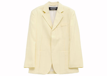 Jacquemus La Veste d'Homme Jacket 205 Pale Yellow