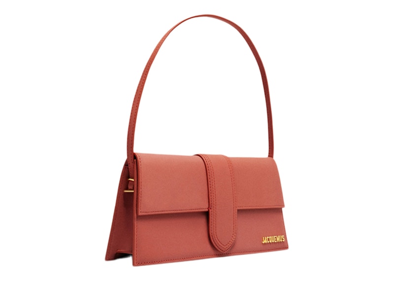Jacquemus Le Bambino Long Flap Bag Dark Red