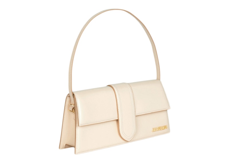 Jacquemus Le Bambino Long Flap Shoulder Bag Ivory