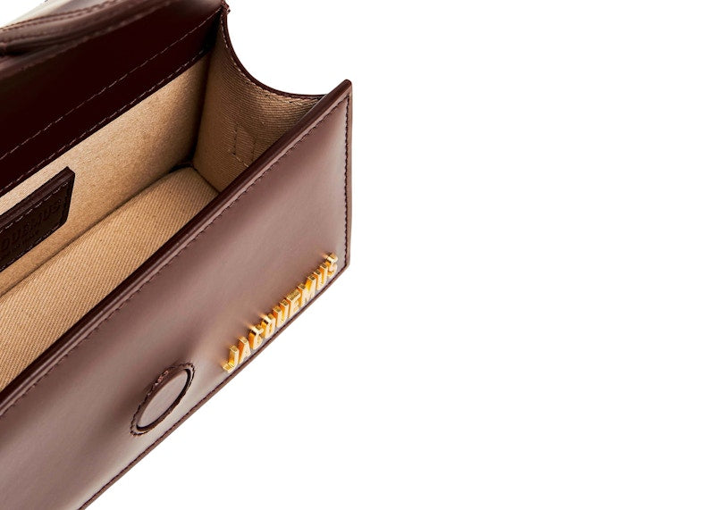 Jacquemus Le Bambino Mini Flap Bag Dark Brown