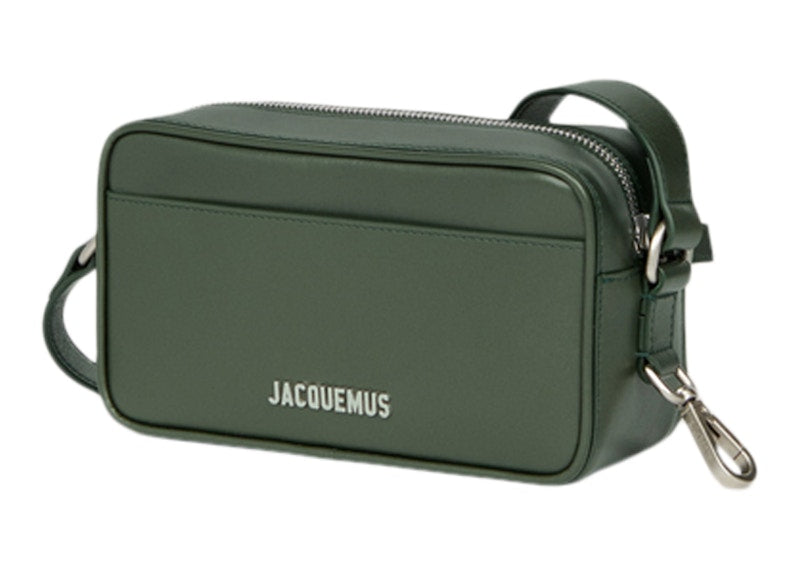 Jacquemus Le Baneto Strap Pochette Bag Dark Green