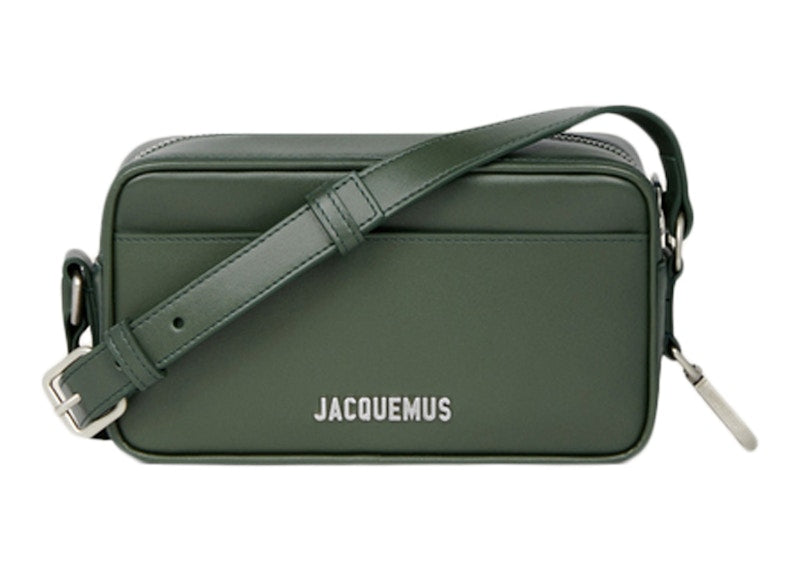 Jacquemus Le Baneto Strap Pochette Bag Dark Green