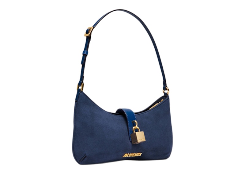 Jacquemus Le Bisou Cadenas Padlock Shoulder Bag Dark Navy