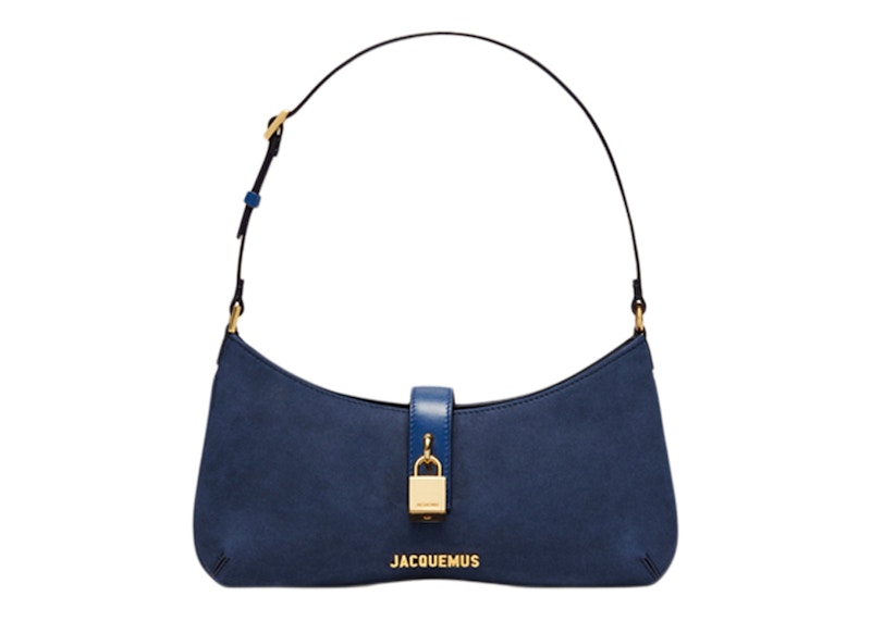 Jacquemus Le Bisou Cadenas Padlock Shoulder Bag Dark Navy