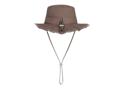 Jacquemus Le Bob Artichaut Large Brim Bucket Hat Brown
