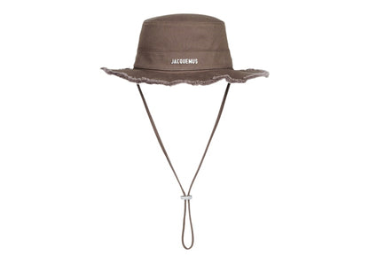 Jacquemus Le Bob Artichaut Large Brim Bucket Hat Brown