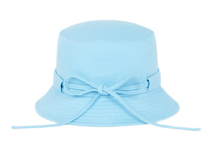 Jacquemus Le Bob Gadjo Bow Knotted Bucket Hat Blue