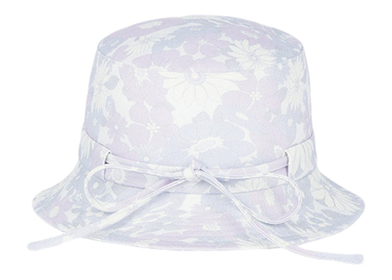 Jacquemus Le Bob Gadjo Bow Knotted Bucket Hat Print Faded Flowers
