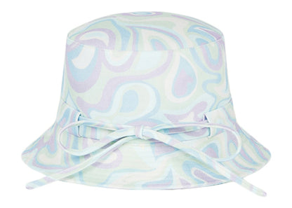 Jacquemus Le Bob Gadjo Bow Knotted Bucket Hat Print Faded Paisley