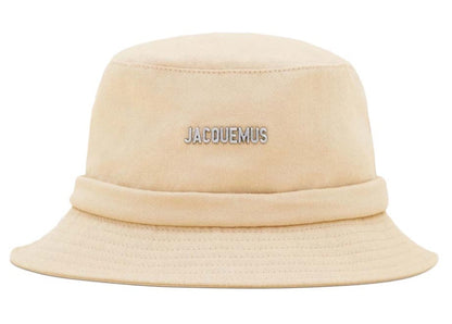 Jacquemus Le Bob Gadjo Canvas Bucket Hat Beige