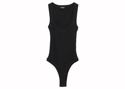 Jacquemus Le Body Gros Grain 3fe Print Blue Stripe