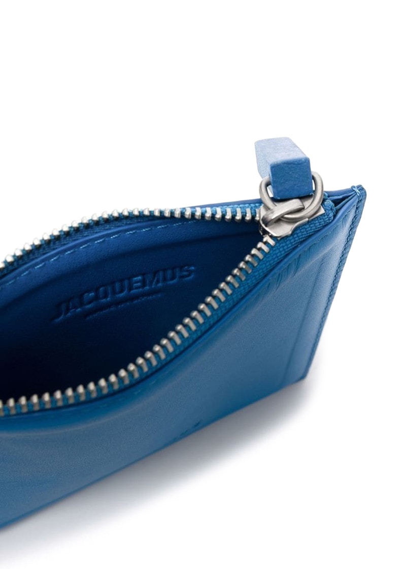 Jacquemus Le Carre Zip Up Purse Blue