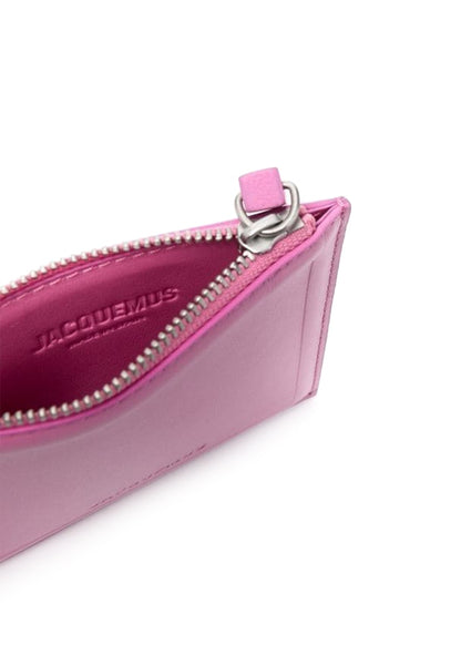 Jacquemus Le Carre Zip Up Purse Pink