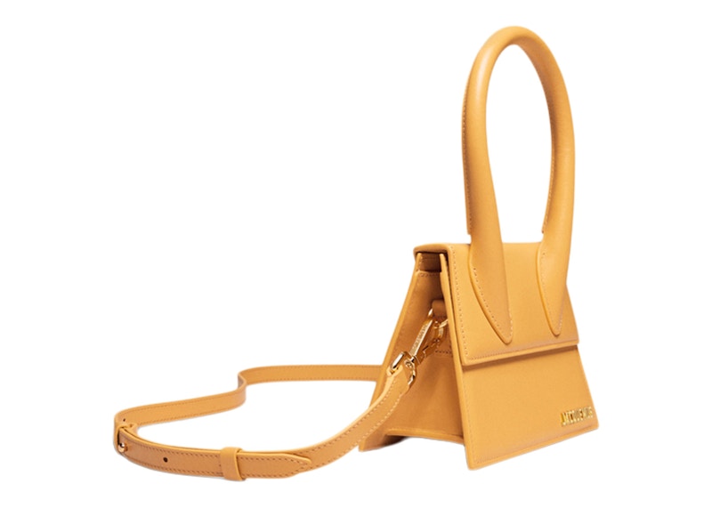 Jacquemus Le Chiquito Moyen Signature Handbag Dark Yellow