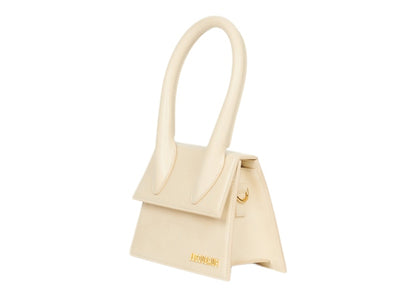 Jacquemus Le Chiquito Moyen Signature Handbag Ivory
