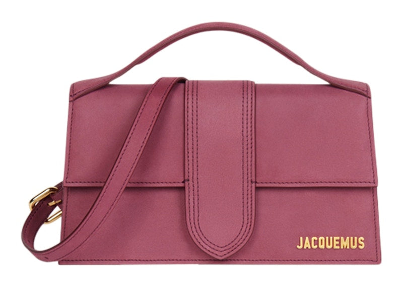 Jacquemus Le Grand Bambino Crossbody Flap Bag Burgundy