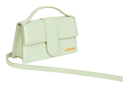 Jacquemus Le Grand Bambino Crossbody Flap Bag Light Green