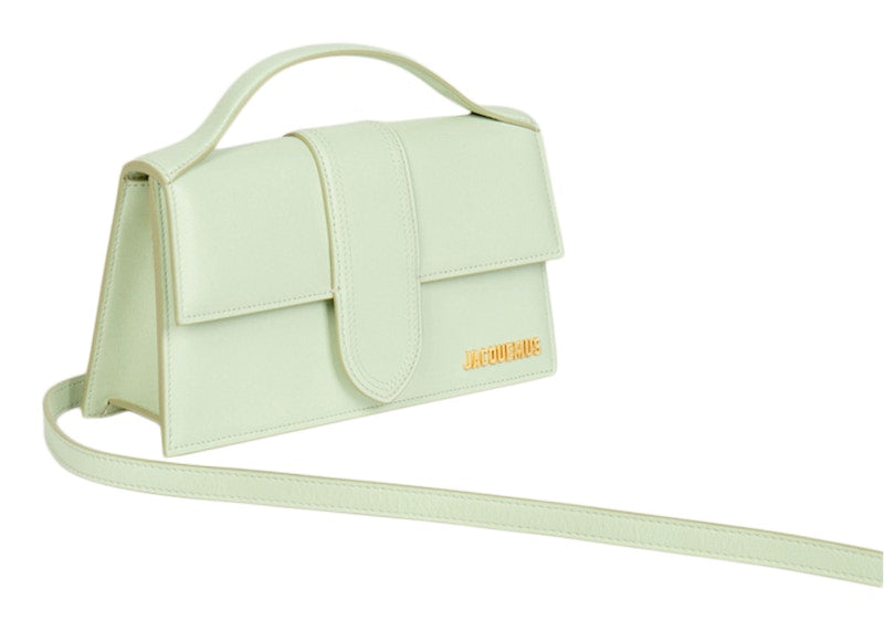 Jacquemus Le Grand Bambino Crossbody Flap Bag Light Green