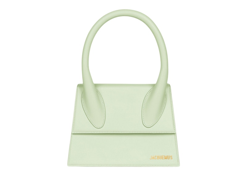 Jacquemus Le Grand Chiquito Large Signature Handbag Light Green